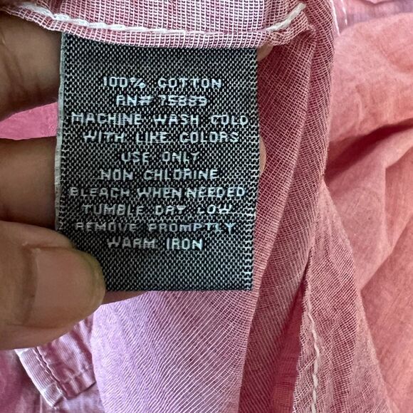 BKE Athletic Fit Shirt Mens XXL Brick Western Cowboy Button Up Long Sleeve Roll - Picture 8 of 11